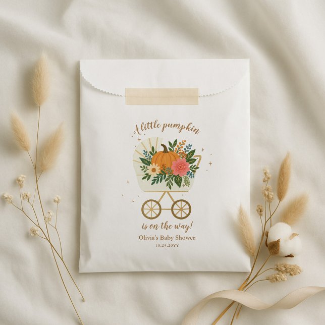 Little Pumpkin Girl Baby Shower Favour Bags (Creator Uploaded)