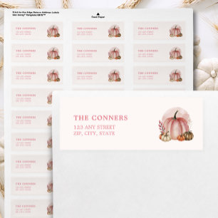 Little Pumpkin Girl Baby Shower Return Address