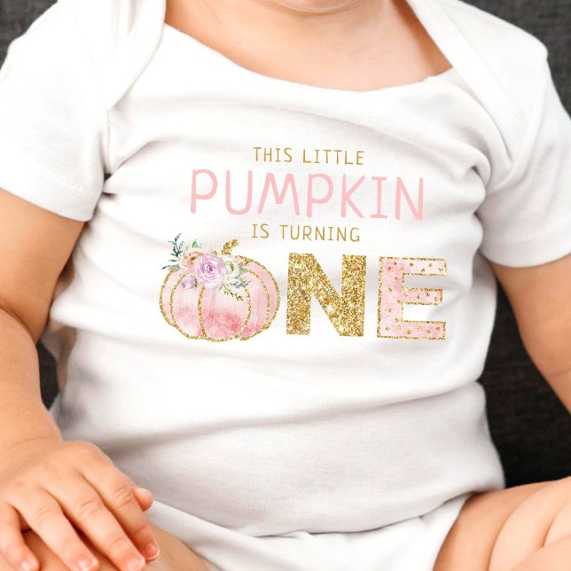 Little Pumpkin Girls 1st Birthday Baby Bodysuit (Creator Uploaded)