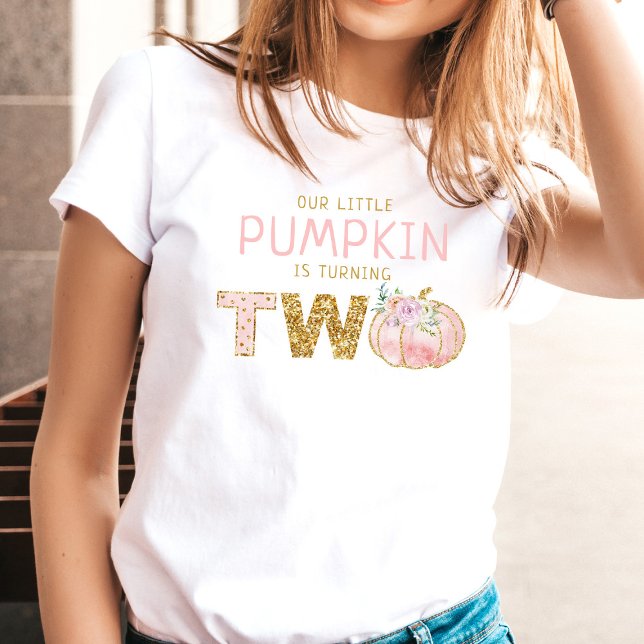 Little Pumpkin Girls 2nd Birthday Parents Tri-Blend Shirt (Creator Uploaded)