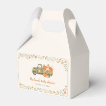 Little Pumpkin Green Truck Fall Baby Shower