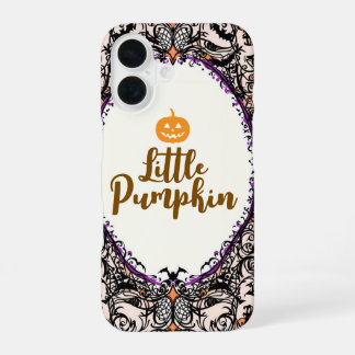 Little Pumpkin Halloween Design iPhone 16 Case