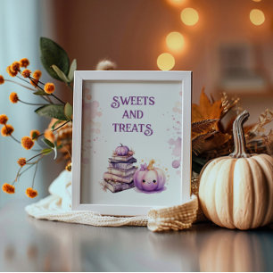 Little pumpkin Halloween Sweets and treats Poster