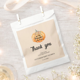 Little Pumpkin is on the way Baby Shower  Favour Bags
