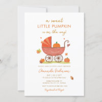 Little Pumpkin is on The Way Carriage Baby Shower