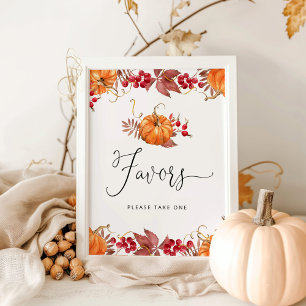 Little pumpkin is on the way fall Favours sign