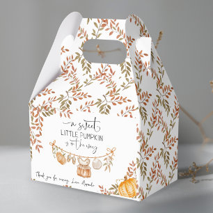 Little Pumpkin is on the Way Thank You Baby Shower Favour Box