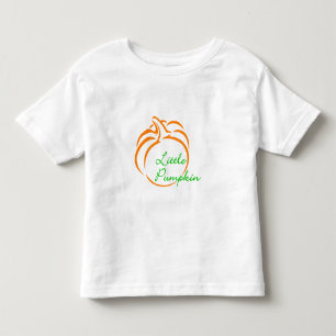 Little Pumpkin Line Art Toddler T-Shirt