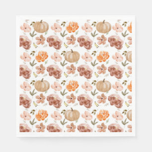 Little Pumpkin Napkins Fall Harvest Napkins