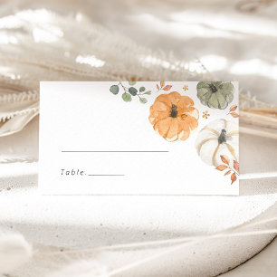 Little Pumpkin Neutral Baby Shower Place Card