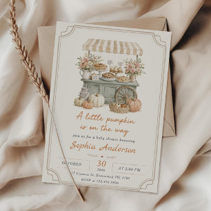 Little Pumpkin on the Way Baby Shower Invitation