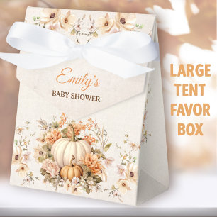 Little Pumpkin On The Way Baby Shower Large Tent Favour Box
