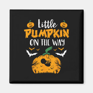 Little Pumpkin On The Way Halloween Witch Pregnanc Magnet