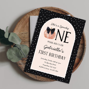 Little Pumpkin One 1st Birthday Invitation
