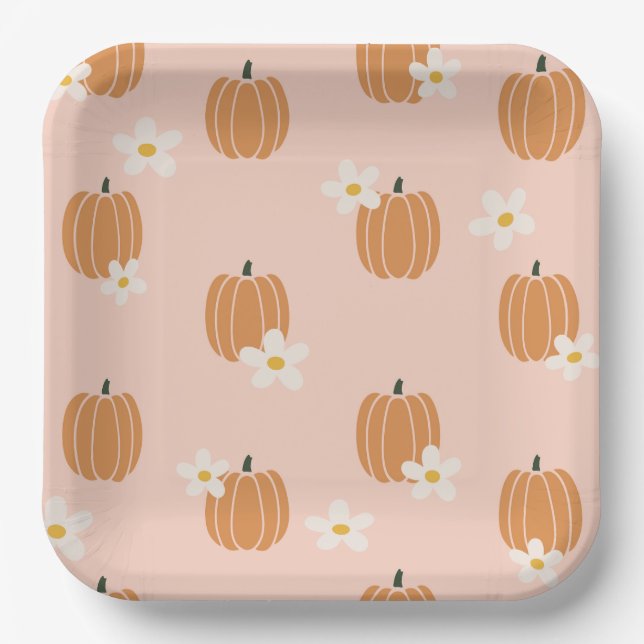 Little Pumpkin Paper Plates (Front)