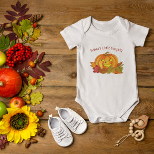 Little Pumpkin Personalised Baby Bodysuit