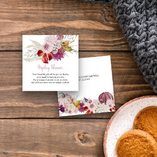 Little Pumpkin Pink Display Shower Enclosure Card