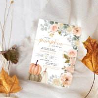 Little Pumpkin Pink FloralFall Baby Shower