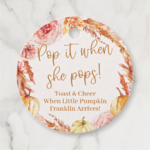 Little pumpkin Pop it when she pops FAVOR tags