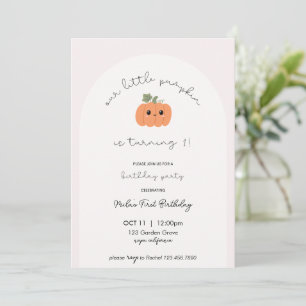 Little Pumpkin’s First Birthday Invitation