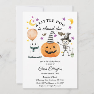 Little Pumpkin’s First Halloween Baby shower Invitation