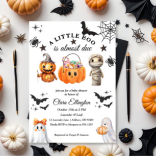 Little Pumpkin’s First Halloween Baby shower Invitation