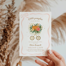 Little Pumpkin Stroller Girl Baby Shower