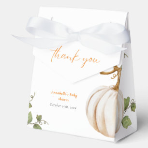 Little Pumpkin Thank you Baby Shower Favour Box