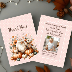 Little Pumpkin Thank You Card