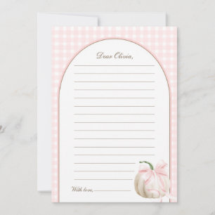 Little Pumpkin Time Capsule Message Cards