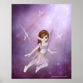 Little Purple Fairy Design - Fantasy Print