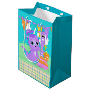 Little Purple Monster Happy 1st Birthday Gift Bag