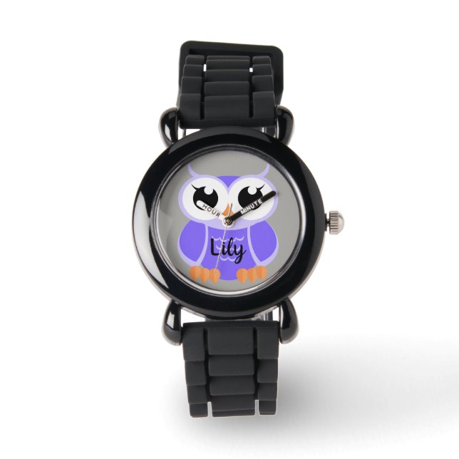 "Little Purple Owl" Watch (Front)