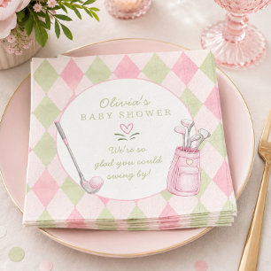 Little Putter Baby Shower Napkin