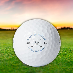 Little Putter Golf Gender Pregnancy Reveal Blue Balls