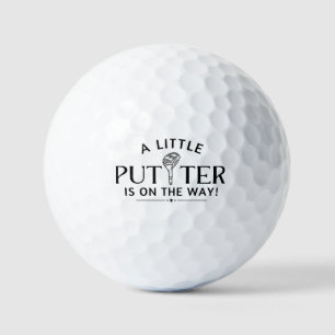Little Putter Golf Pregnancy Announcement Golf Balls