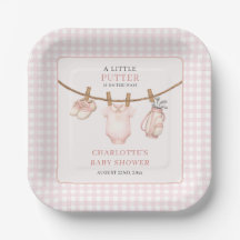 Little Putter Pink Golf Clothesline Baby Shower