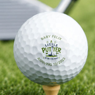 Little Putter Pregnancy Announcement Golf Ball