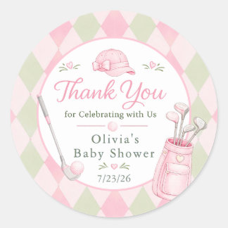 Little Putter Thank You Sticker