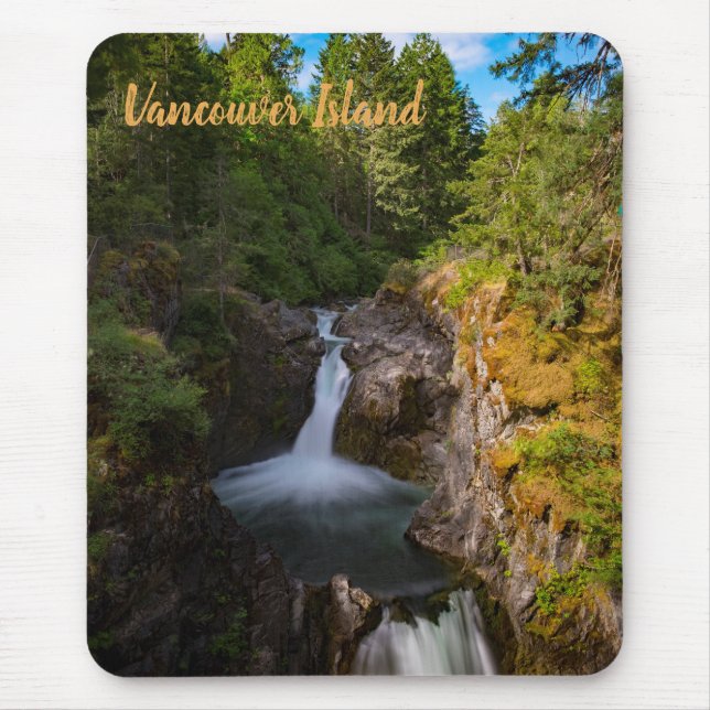 Little Qualicum Falls Vancouver Island Canada Mouse Pad (Front)