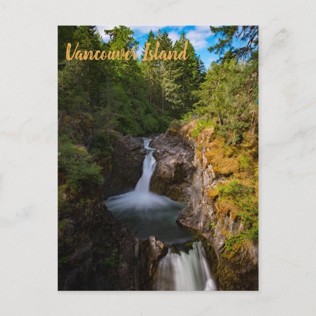 Little Qualicum Falls Vancouver Island Canada Postcard (Front)