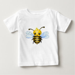 Little Queen Bee Baby T-shirt - Painting