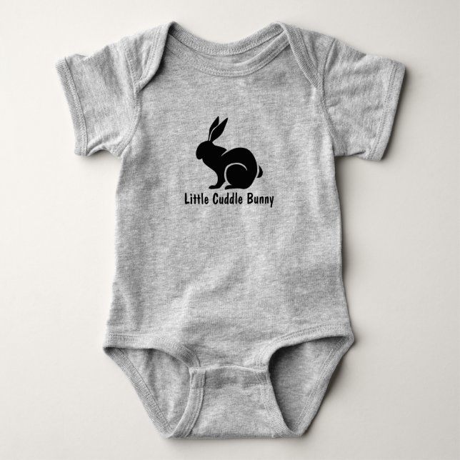 Little Rabbit Design Baby Bodysuit (Front)