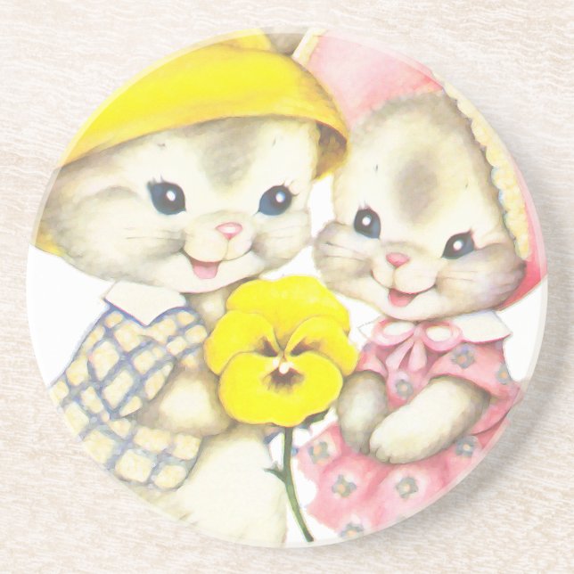 Little rabbits coaster (Front)