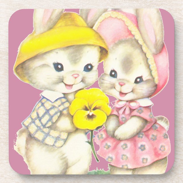 Little rabbits coaster (Front)