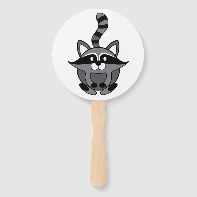 Little Raccoon Hand Fan (Back)