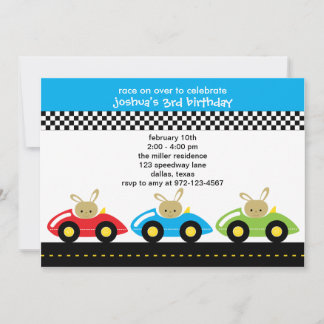 Little Racers Invitations