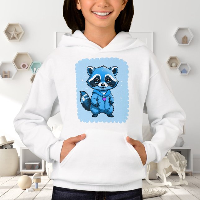 Little Racoon In Blue Hoodie (Creator Uploaded)