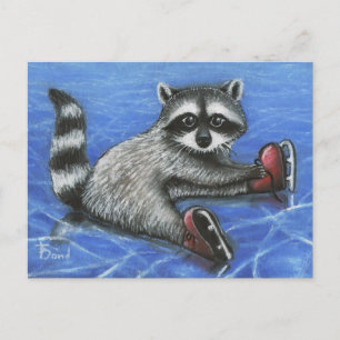 Little racoon postcard