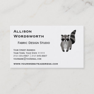 Little Racoon Rascal Personalised Business Card